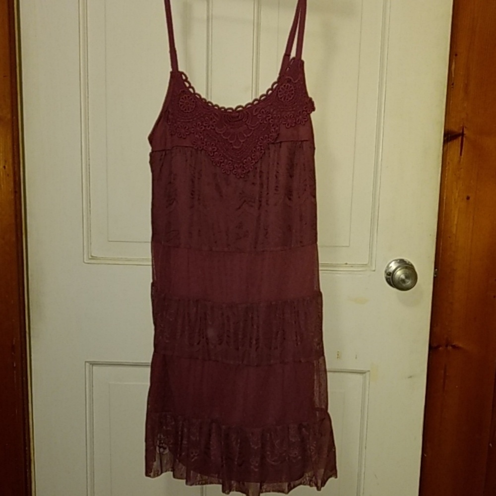 Xhilaration purple lace dress size xsmall NWT